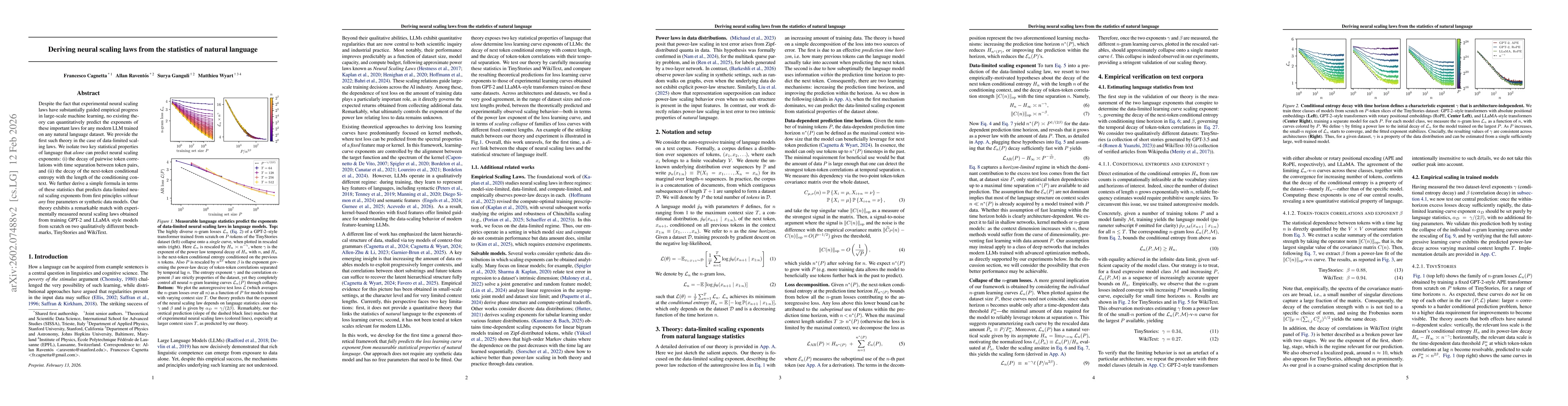 Thumbnail for Deriving Neural Scaling Laws from the statistics of natural language