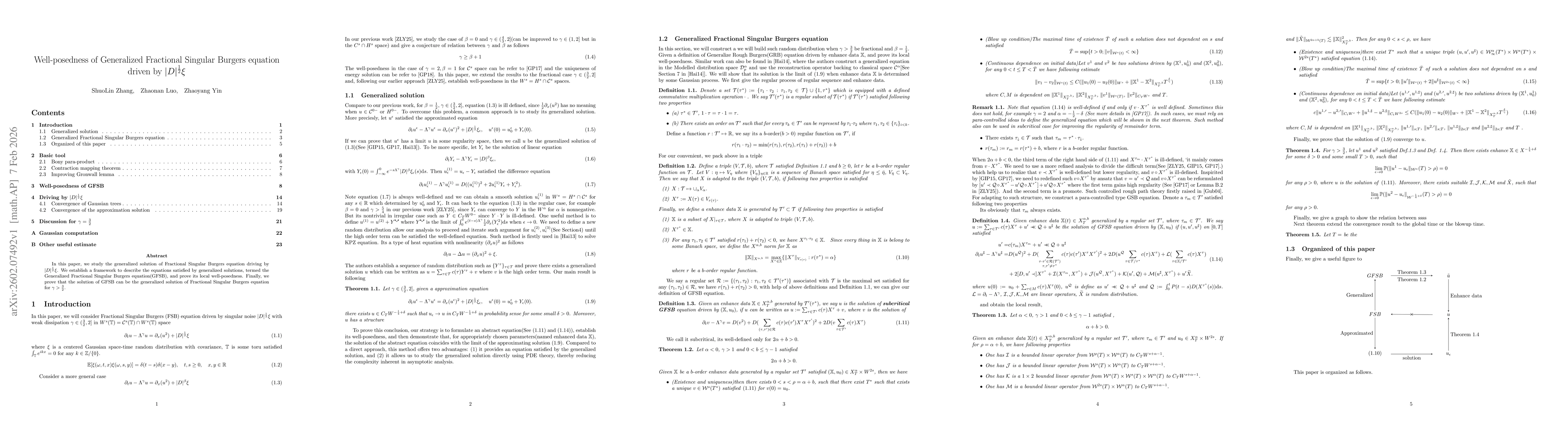 Thumbnail for Well-posedness of Generalized Fractional Singular Burgers equation driven by $|D|^{\frac{1}{2}}ξ$