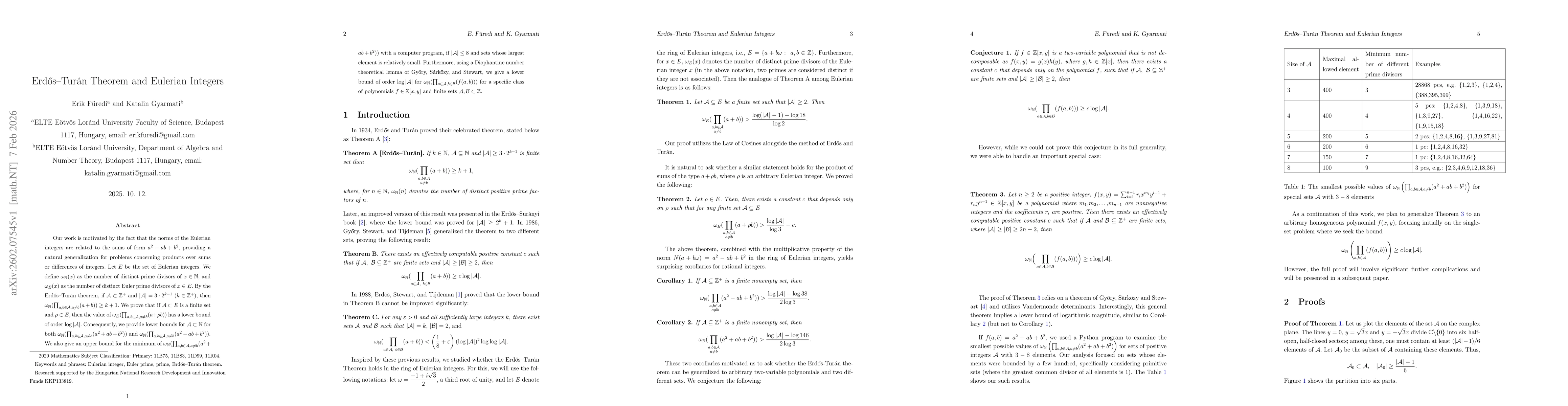 Thumbnail for Erdős--Turán Theorem and Eulerian Integers