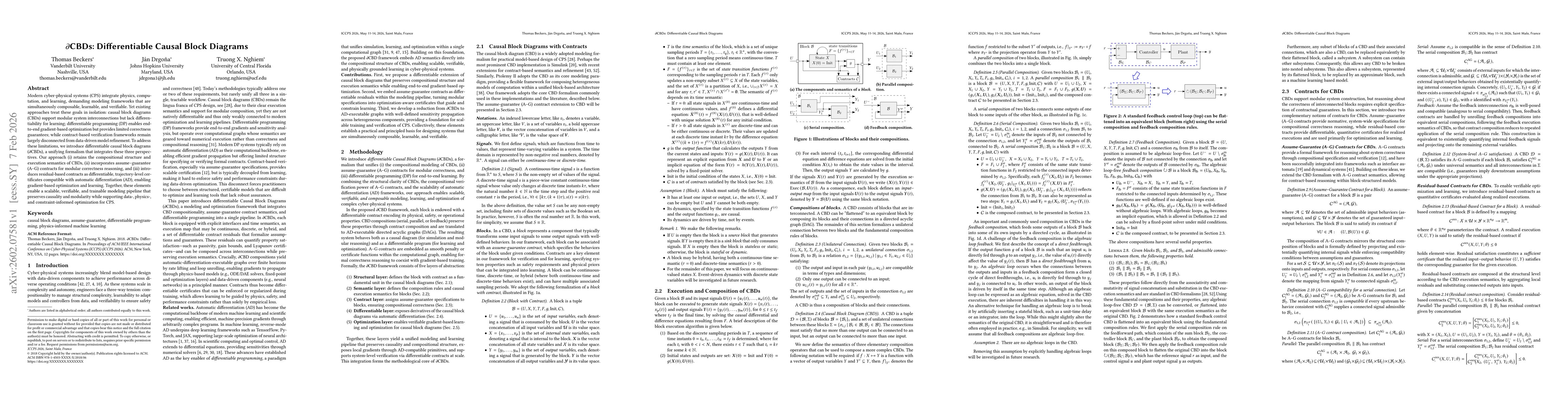Thumbnail for $\partial$CBDs: Differentiable Causal Block Diagrams