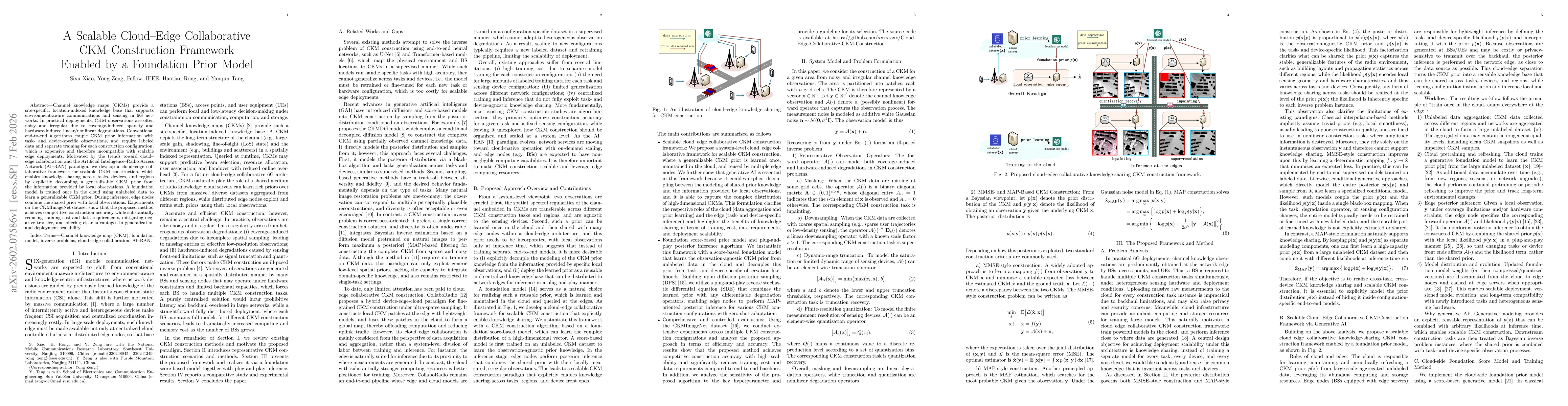 Thumbnail for A Scalable Cloud-Edge Collaborative CKM Construction Framework Enabled by a Foundation Prior Model