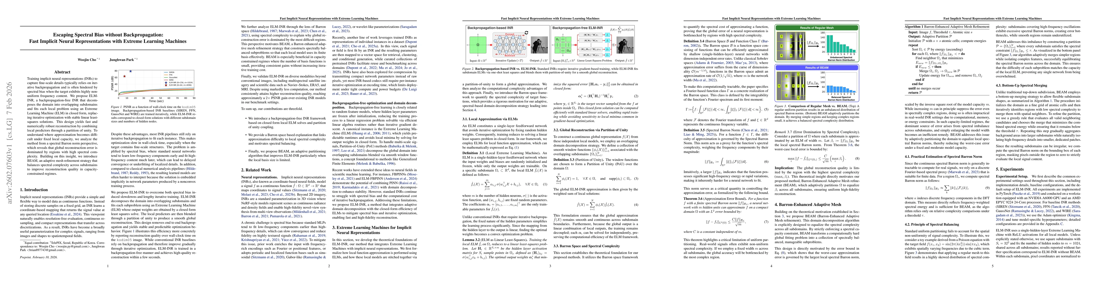Thumbnail for Escaping Spectral Bias without Backpropagation: Fast Implicit Neural Representations with Extreme Learning Machines