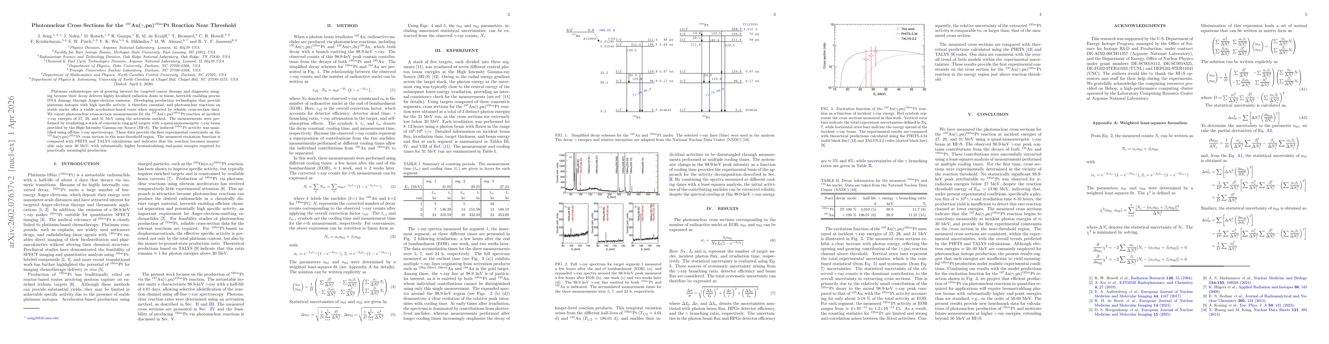 Thumbnail for Photonuclear Production of $^{195m}$Pt for Medical Applications: Cross Sections and Energy Thresholds