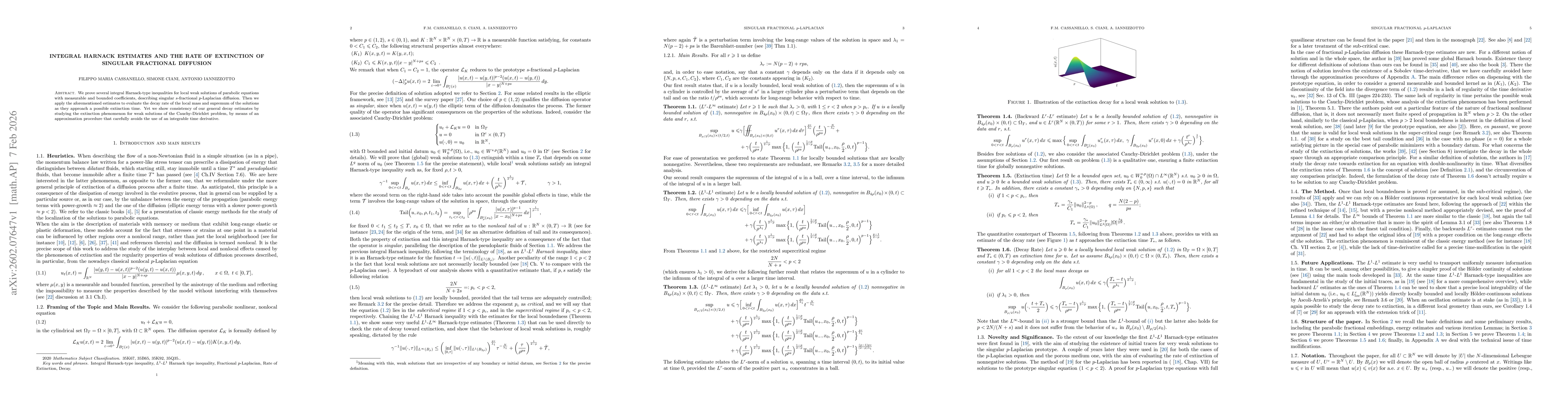 Thumbnail for Integral Harnack estimates and the rate of extinction of singular fractional diffusion