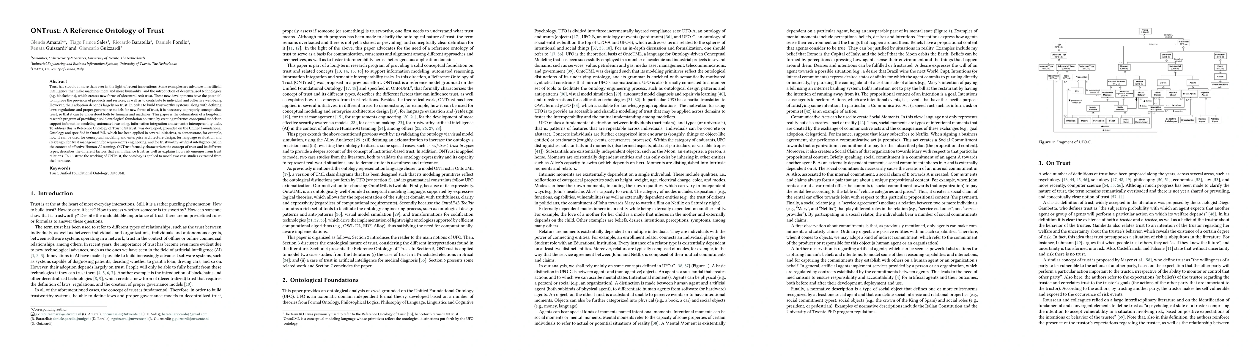 Thumbnail for ONTrust: A Reference Ontology of Trust