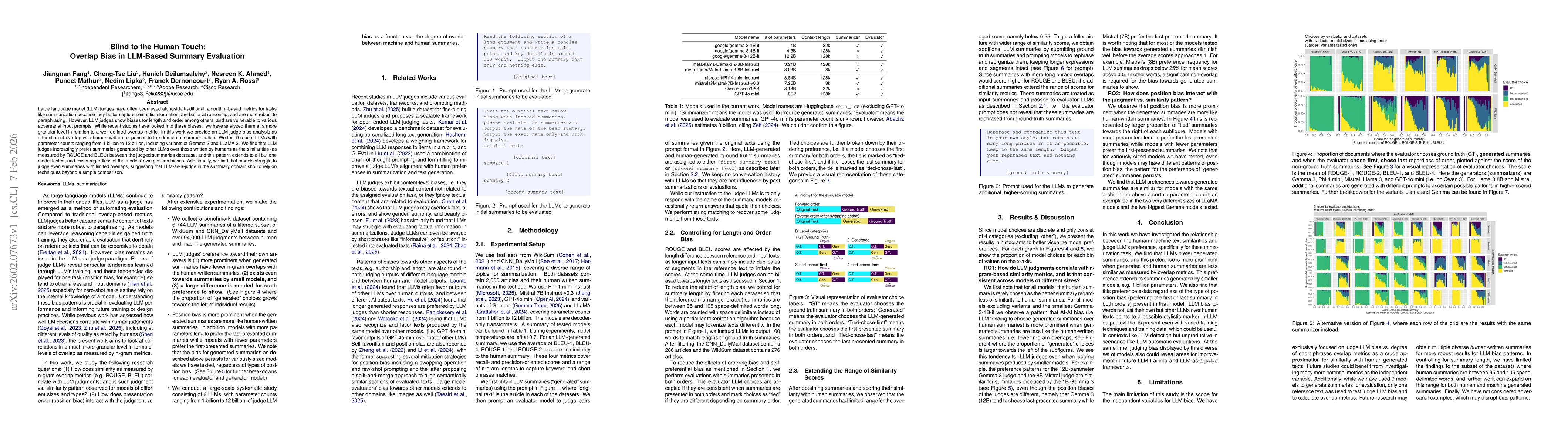 Thumbnail for Blind to the Human Touch: Overlap Bias in LLM-Based Summary Evaluation
