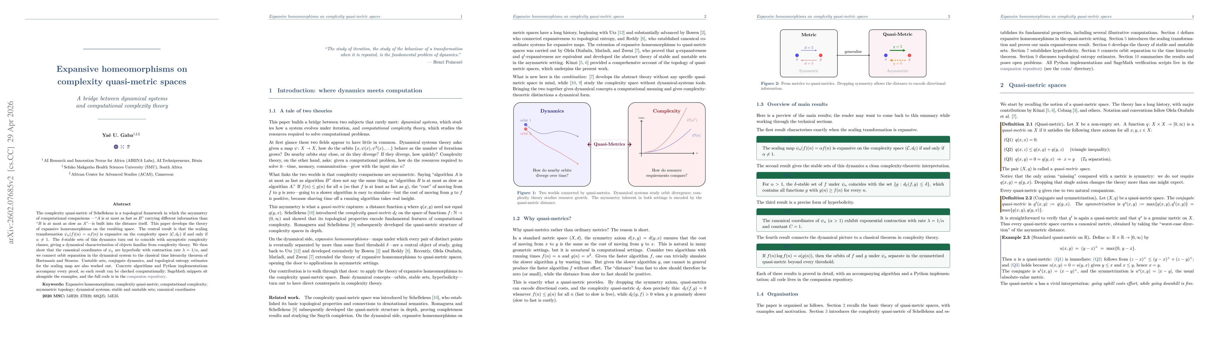 Thumbnail for Expansive homeomorphisms on complexity quasi-metric spaces