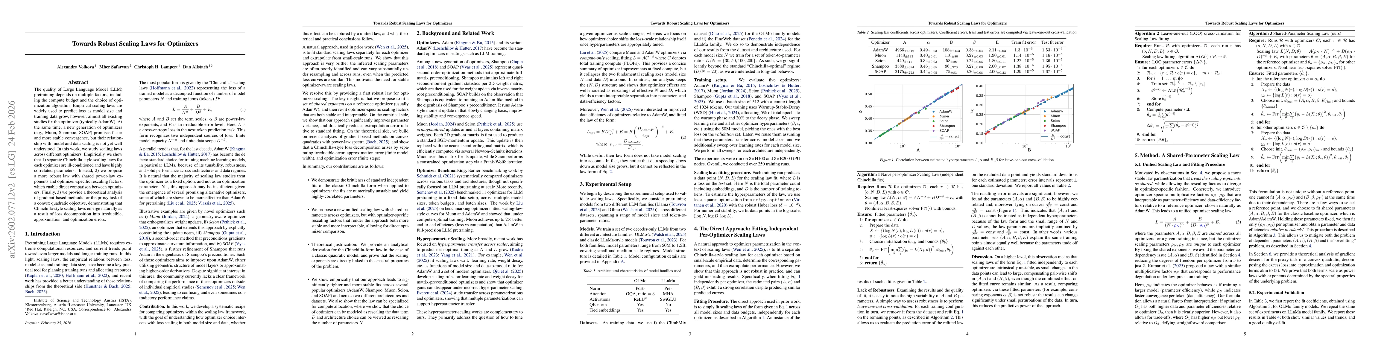 Thumbnail for Towards Robust Scaling Laws for Optimizers