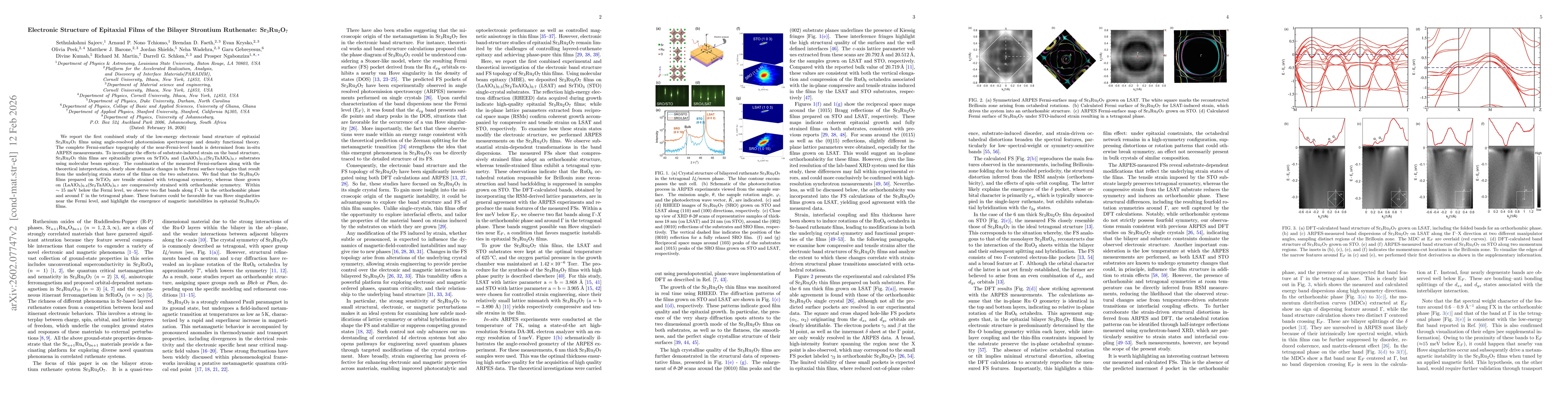 Thumbnail for Electronic Structure of Epitaxial Films of the Bilayer Strontium Ruthenate: Sr$_{3}$Ru$_2$O$_{7}$