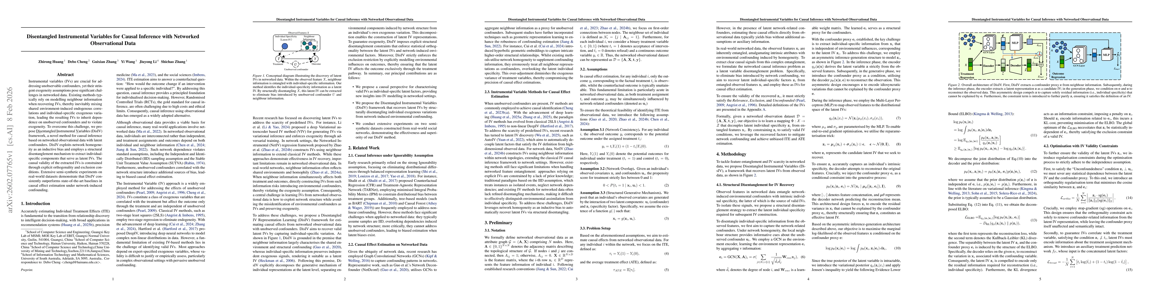 Thumbnail for Disentangled Instrumental Variables for Causal Inference with Networked Observational Data