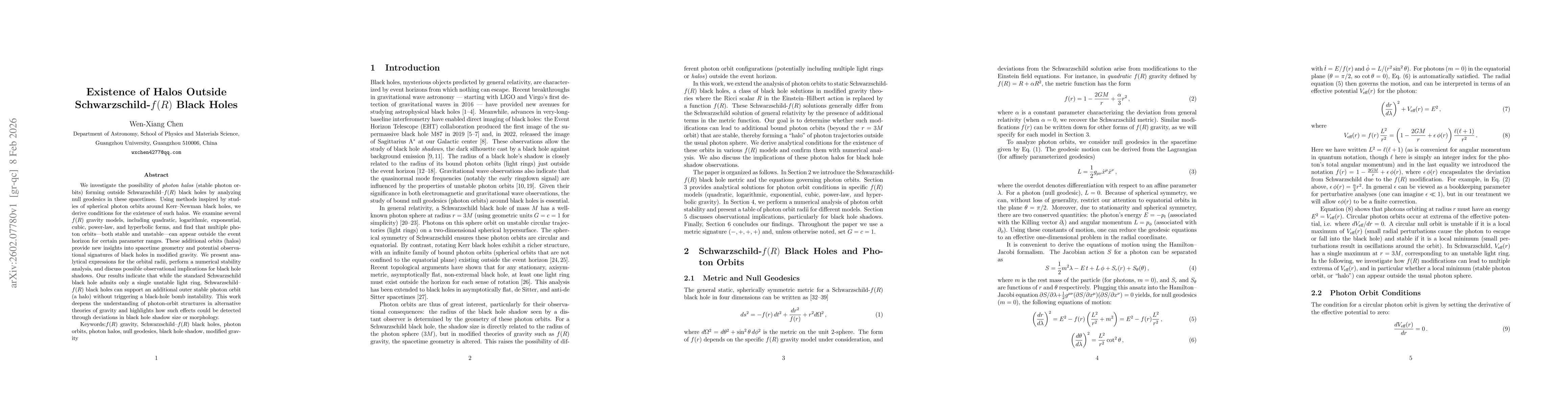 Thumbnail for Existence of Halos Outside Schwarzschild-$f(R)$ Black Holes