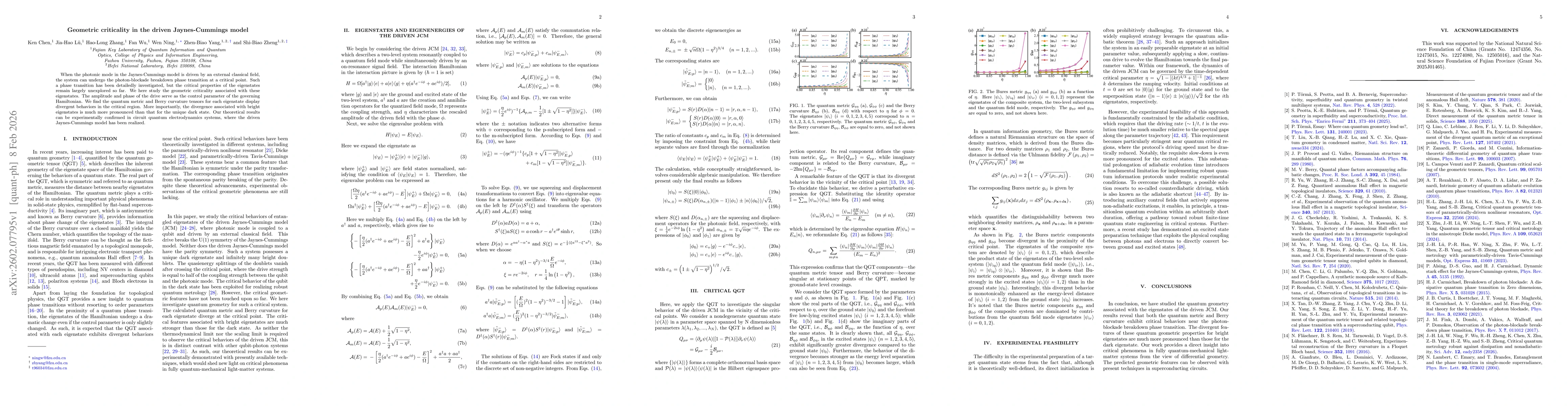 Thumbnail for Geometric criticality in the driven Jaynes-Cummings model
