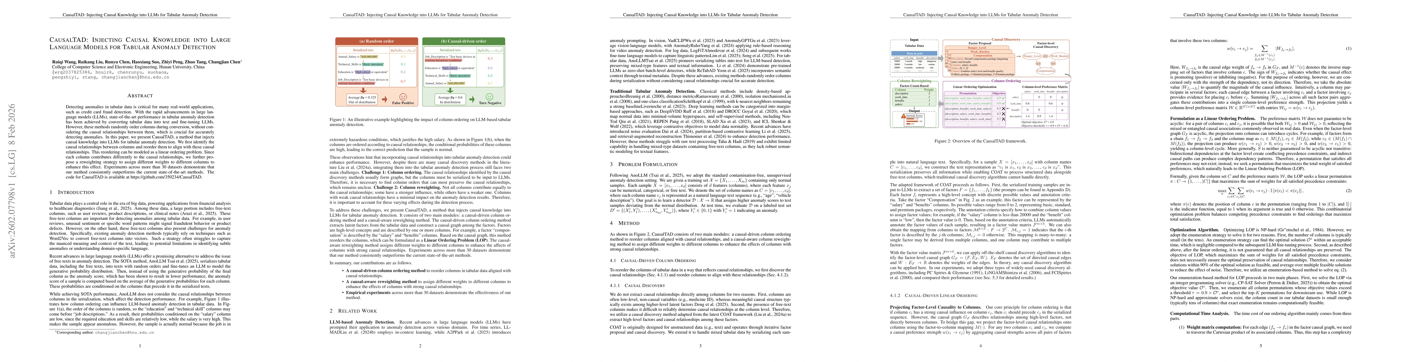 Thumbnail for CausalTAD: Injecting Causal Knowledge into Large Language Models for Tabular Anomaly Detection