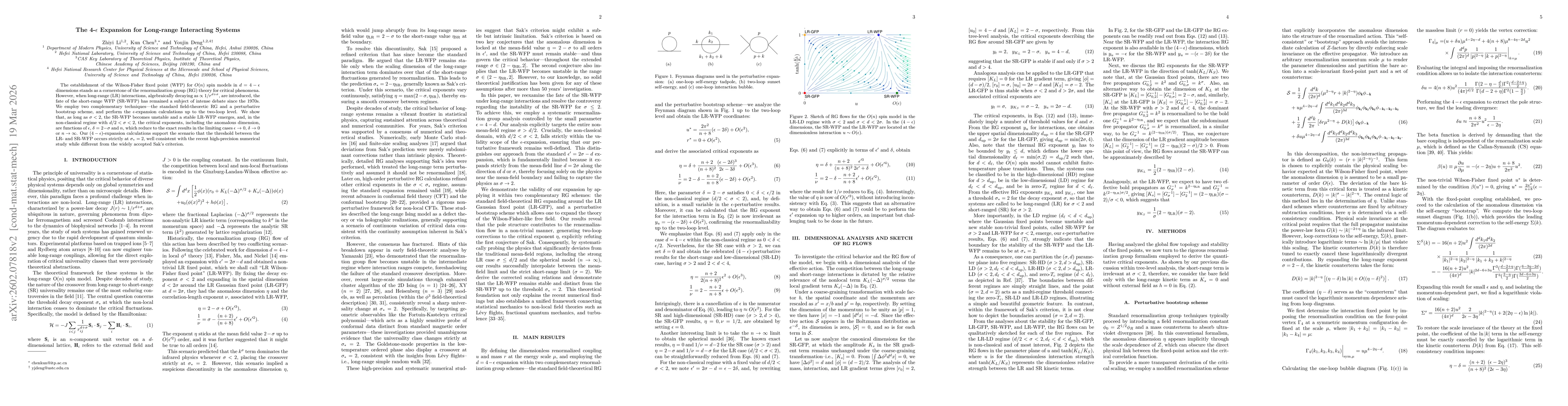 Thumbnail for The 4-$ε$ Expansion for Long-range Interacting Systems