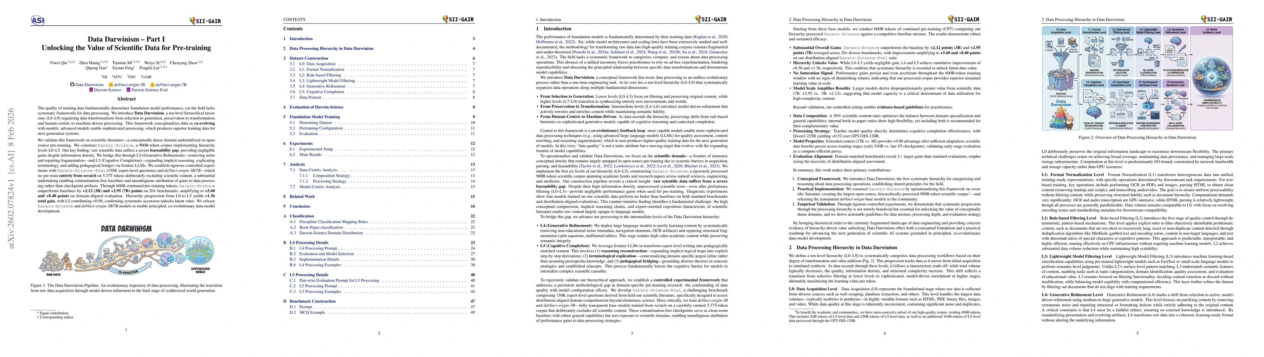 Thumbnail for Data Darwinism Part I: Unlocking the Value of Scientific Data for Pre-training