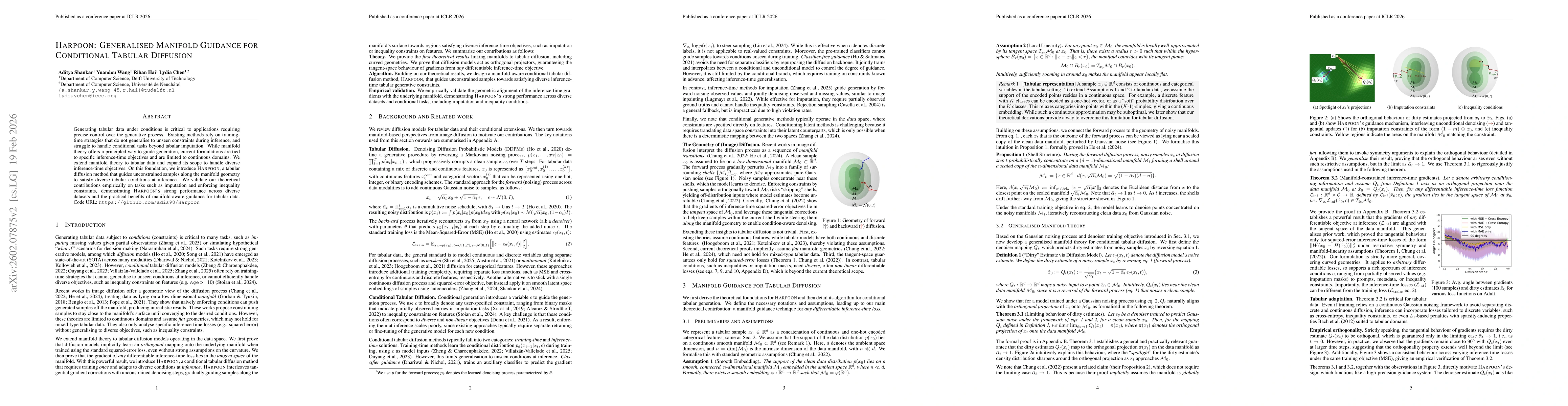 Thumbnail for Harpoon: Generalised Manifold Guidance for Conditional Tabular Diffusion