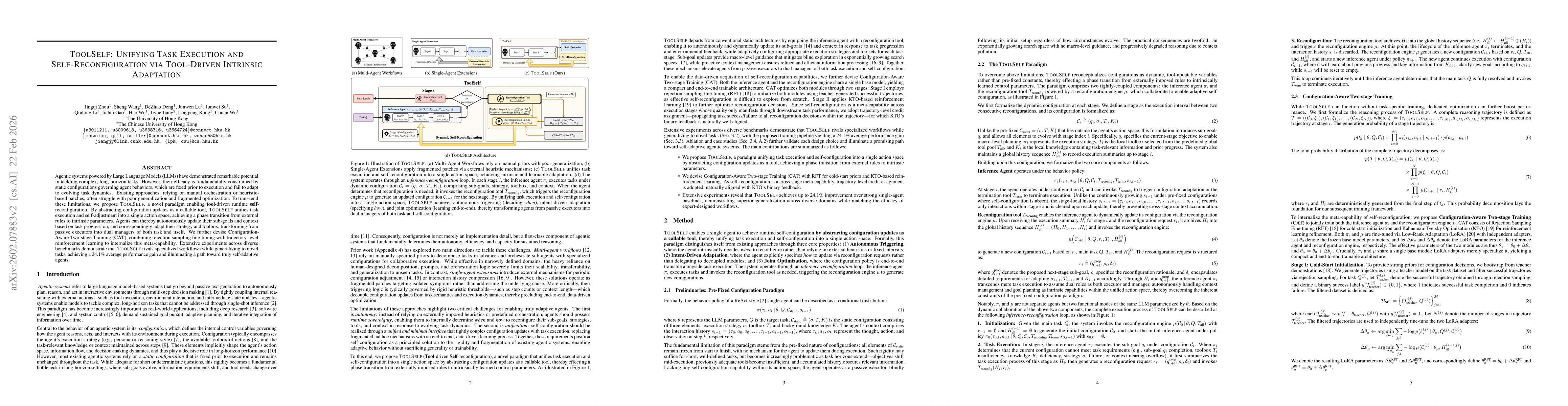 Thumbnail for ToolSelf: Unifying Task Execution and Self-Reconfiguration via Tool-Driven Intrinsic Adaptation