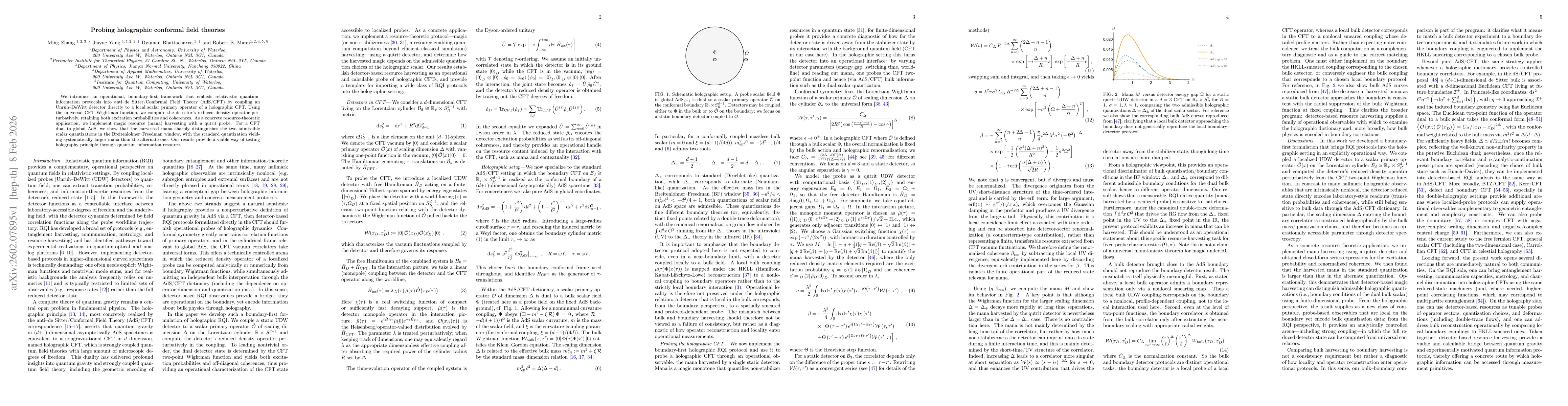 Thumbnail for Probing holographic conformal field theories