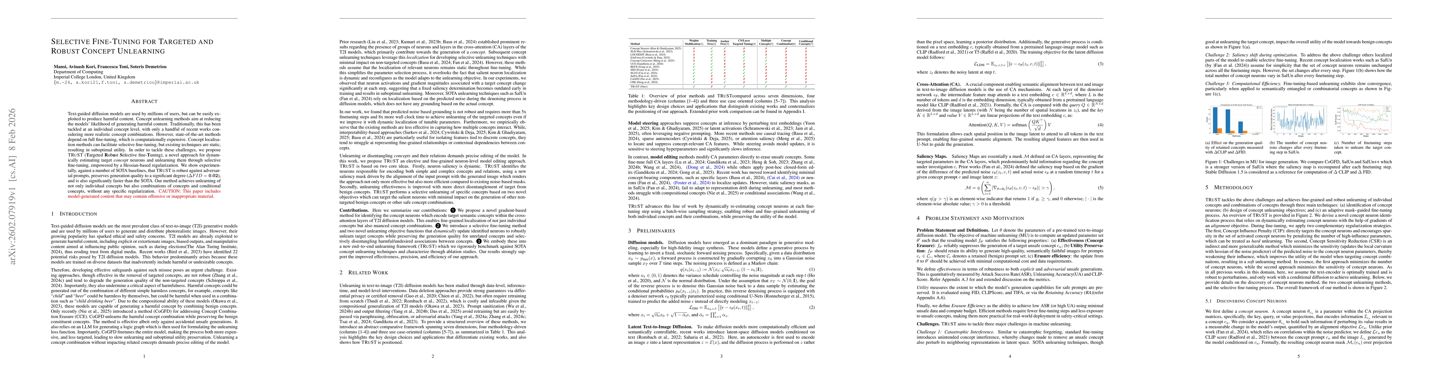 Thumbnail for Selective Fine-Tuning for Targeted and Robust Concept Unlearning