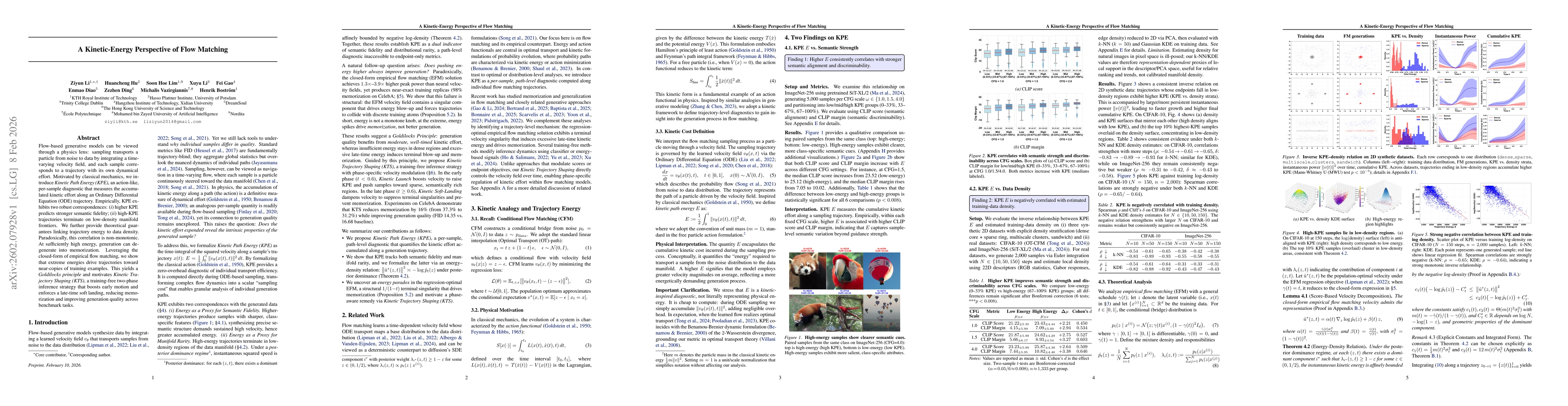 Thumbnail for A Kinetic-Energy Perspective of Flow Matching