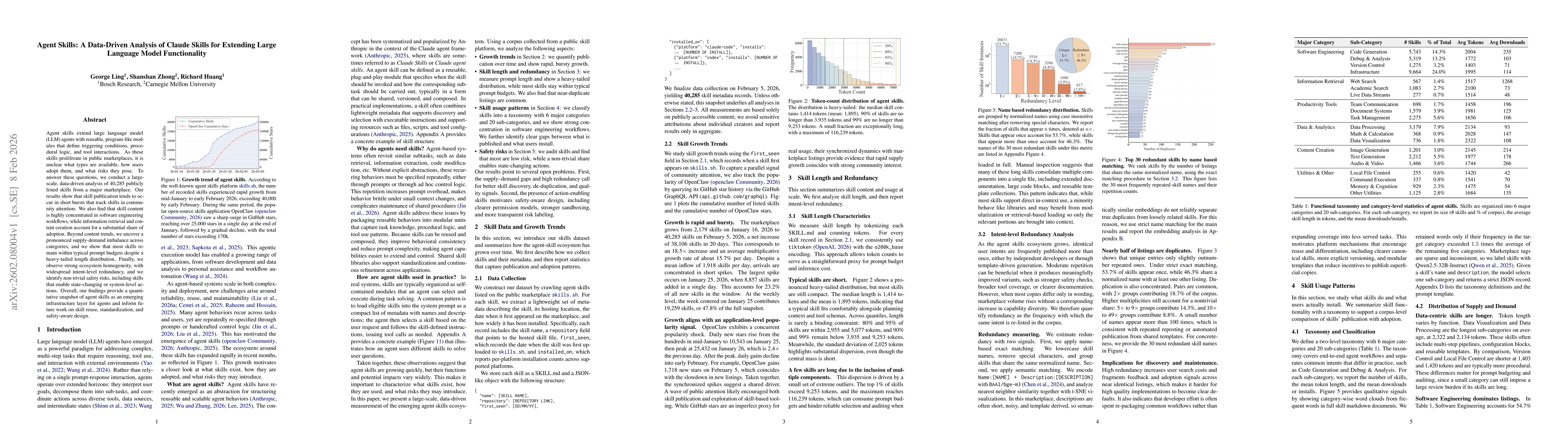 Thumbnail for Agent Skills: A Data-Driven Analysis of Claude Skills for Extending Large Language Model Functionality