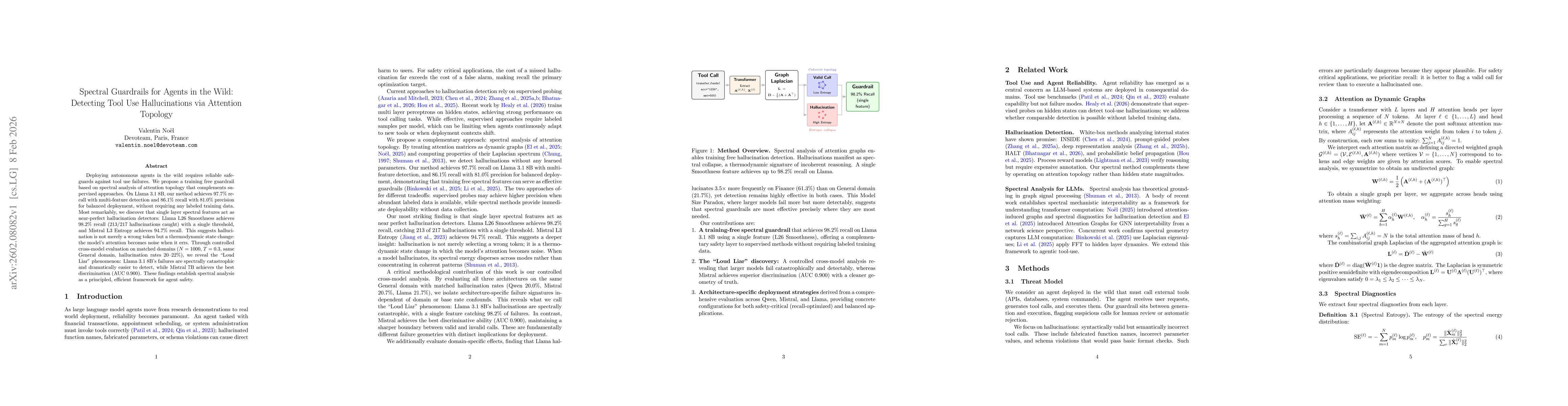 Thumbnail for Spectral Guardrails for Agents in the Wild: Detecting Tool Use Hallucinations via Attention Topology