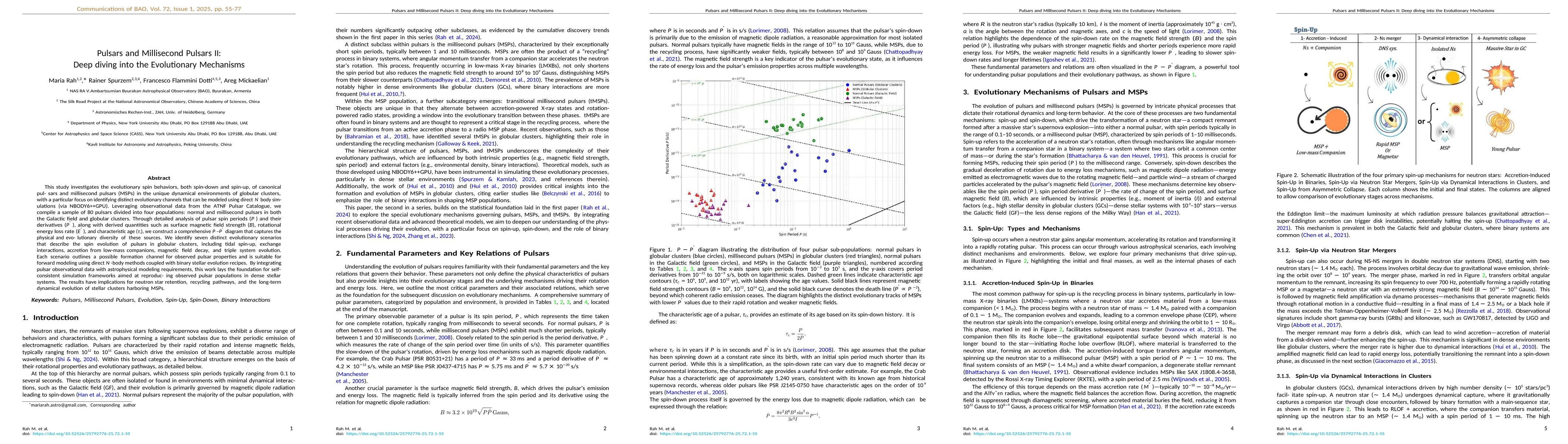 Thumbnail for Pulsars and Millisecond Pulsars II: Deep diving into the Evolutionary Mechanisms
