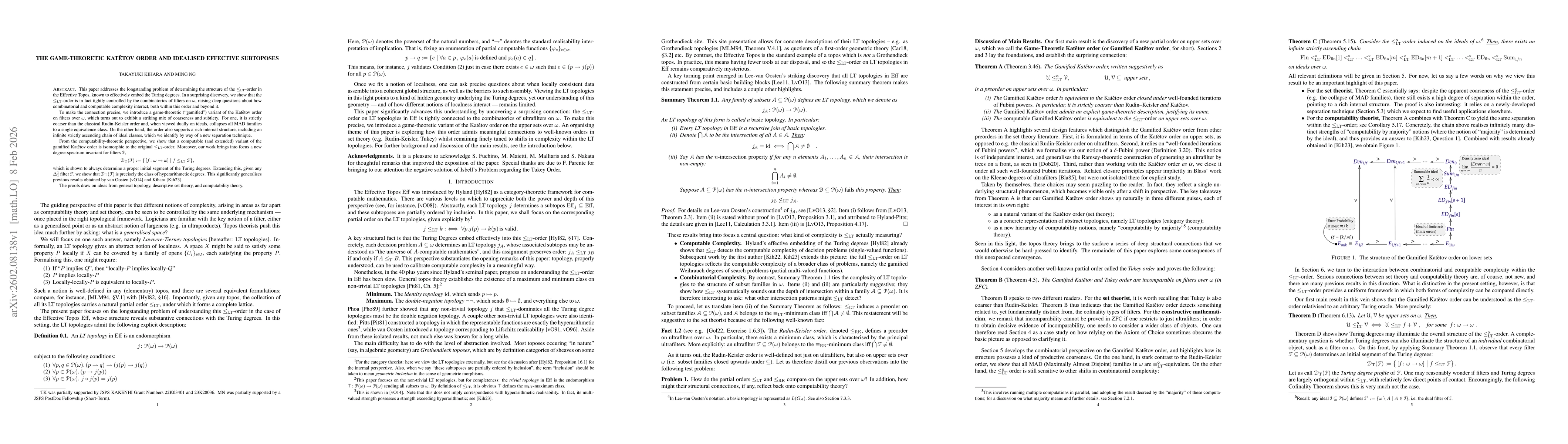 Thumbnail for The Game-Theoretic Katětov Order and Idealised Effective Subtoposes