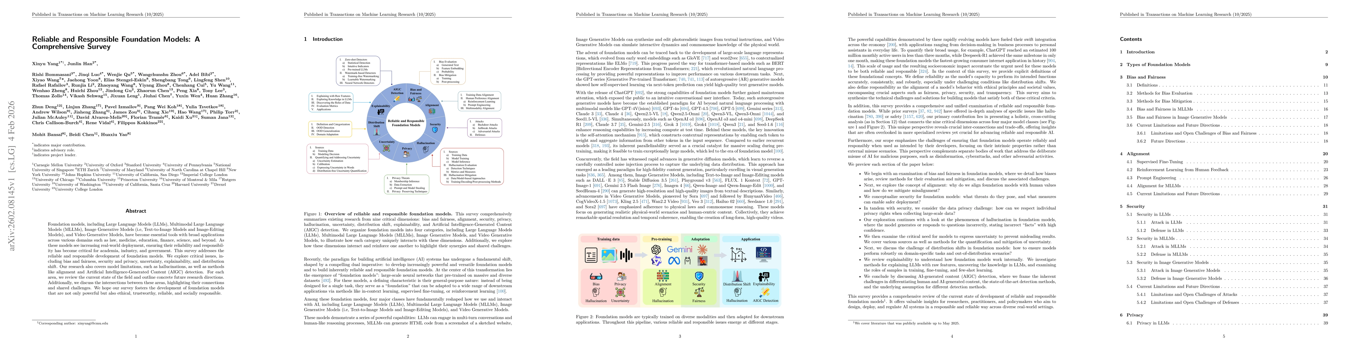 Thumbnail for Reliable and Responsible Foundation Models: A Comprehensive Survey