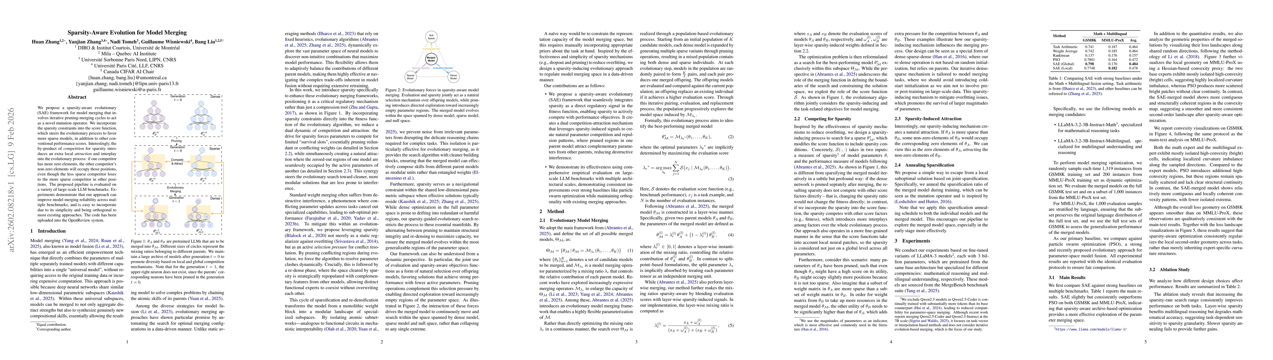 Thumbnail for Sparsity-Aware Evolution for Model Merging