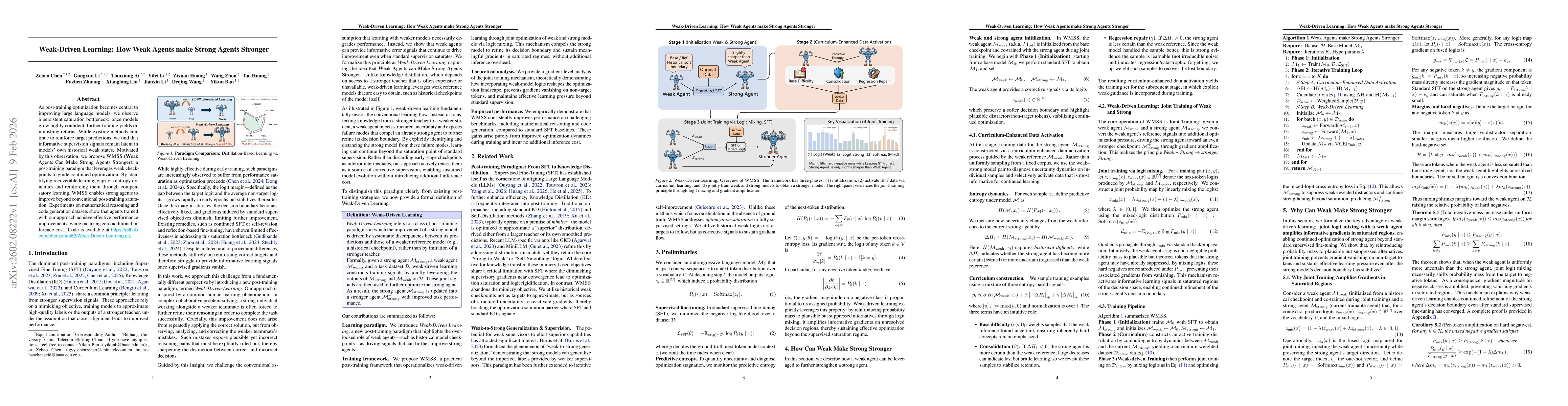 Thumbnail for Weak-Driven Learning: How Weak Agents make Strong Agents Stronger