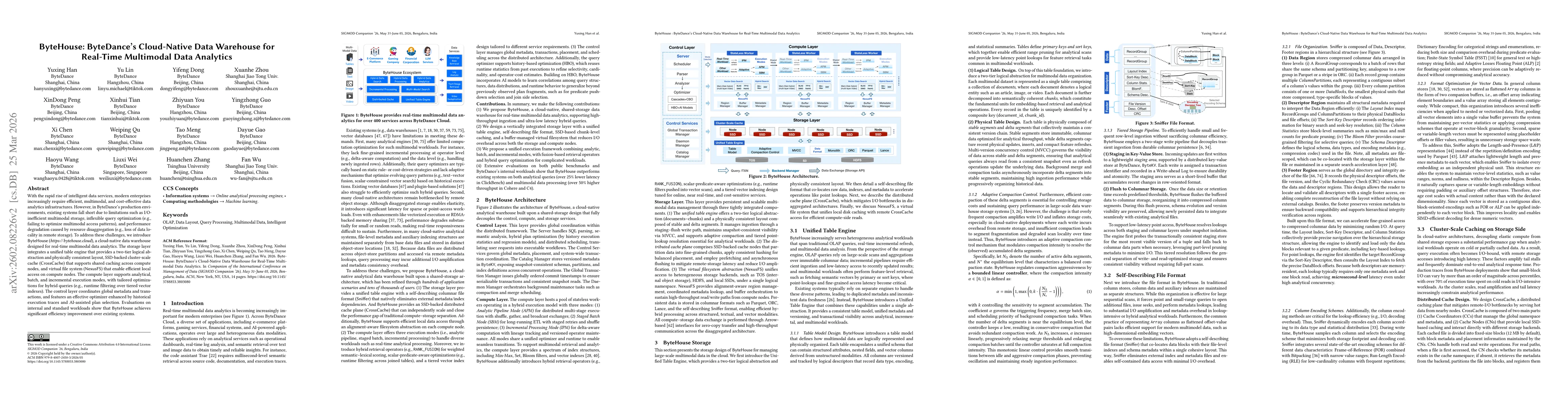 Thumbnail for ByteHouse: A Cloud-Native OLAP Engine with Incremental Computation and Multi-Modal Retrieval