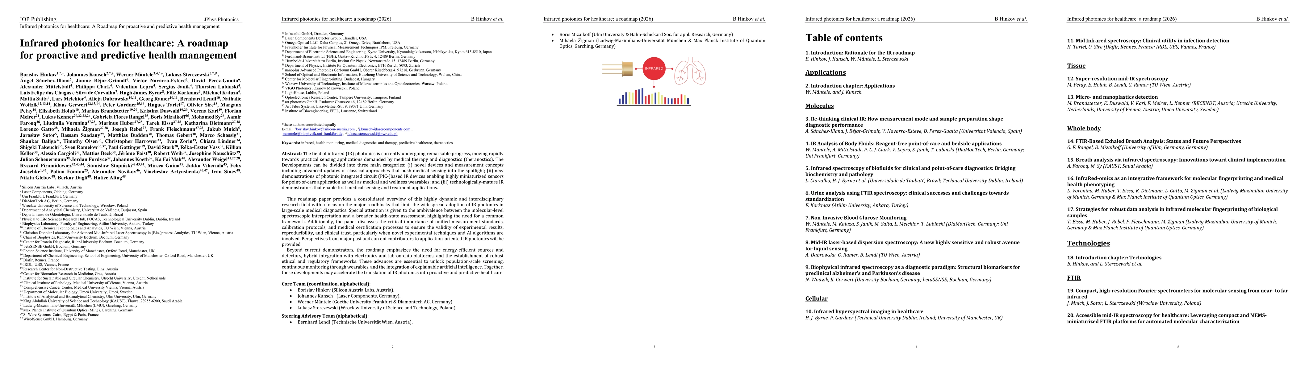 Thumbnail for Infrared photonics for healthcare: A roadmap for proactive and predictive health management
