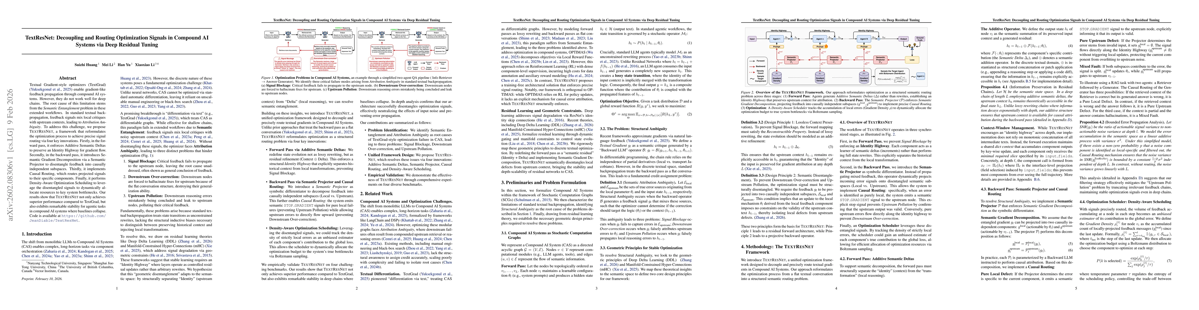 Thumbnail for TextResNet: Decoupling and Routing Optimization Signals in Compound AI Systems via Deep Residual Tuning