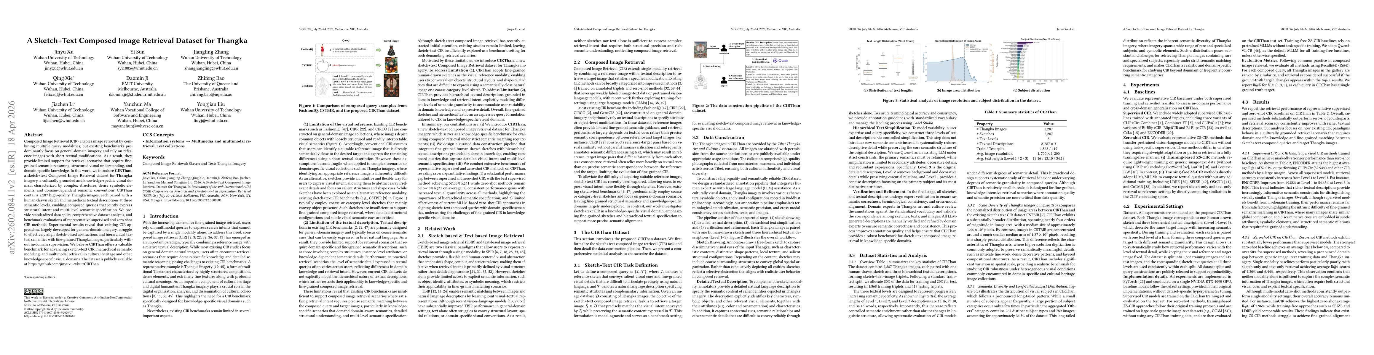 Thumbnail for A Sketch+Text Composed Image Retrieval Dataset for Thangka