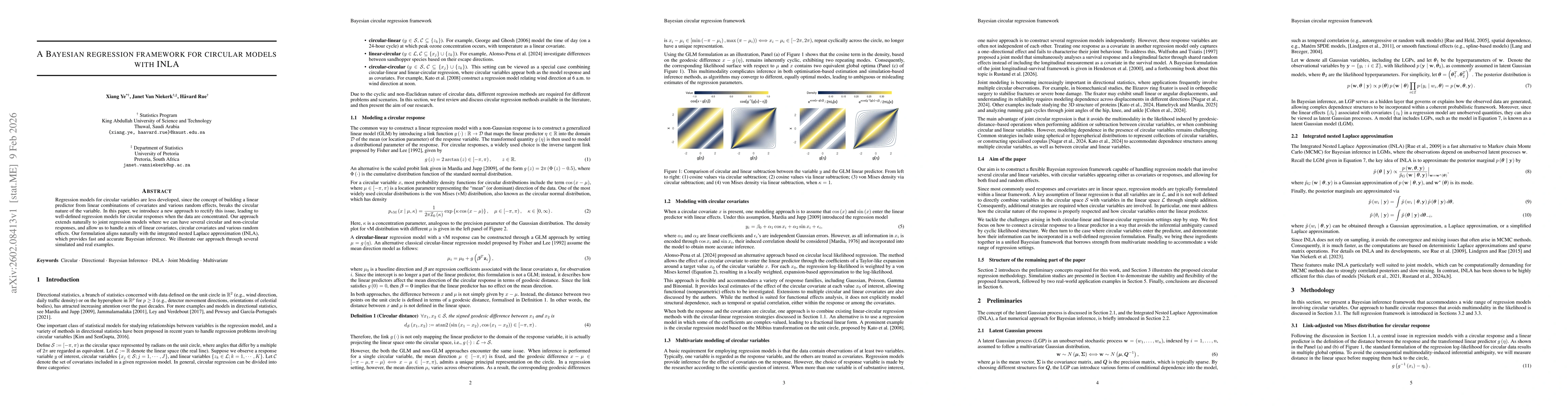 Thumbnail for A Bayesian regression framework for circular models with INLA