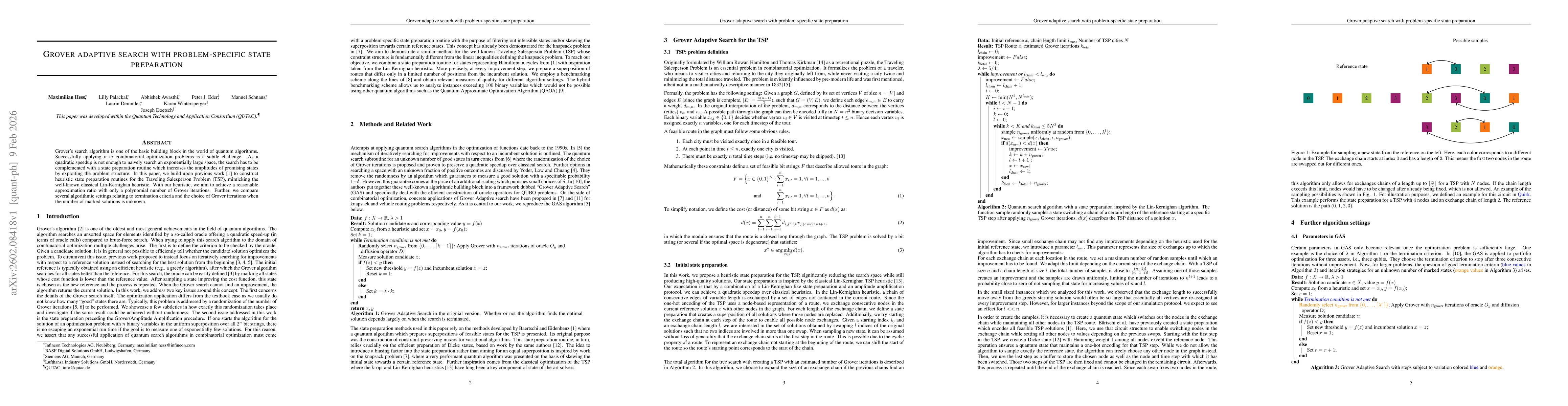 Thumbnail for Grover Adaptive Search with Problem-Specific State Preparation