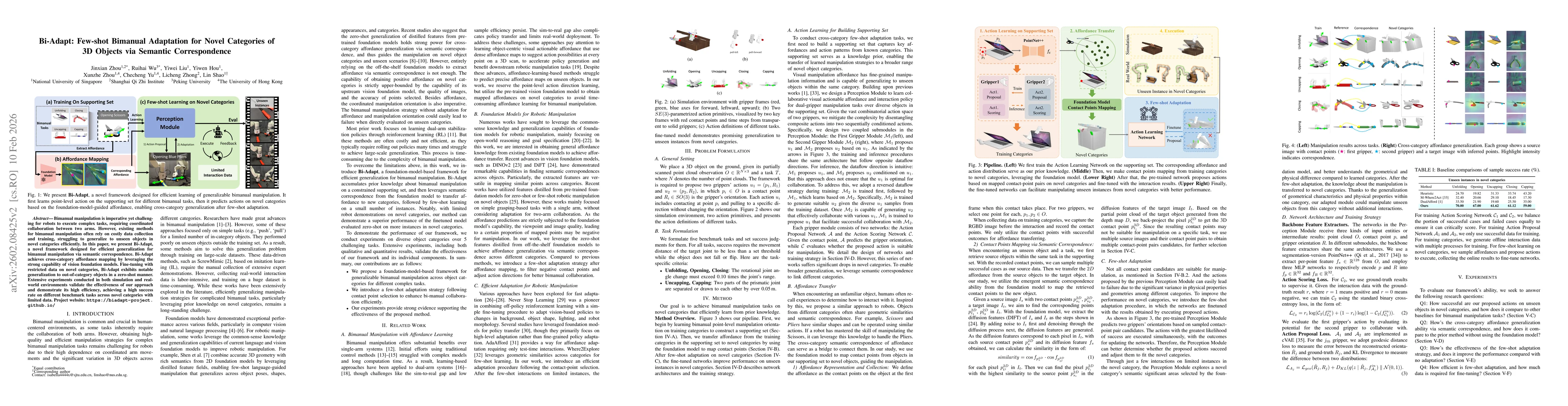 Thumbnail for Bi-Adapt: Few-shot Bimanual Adaptation for Novel Categories of 3D Objects via Semantic Correspondence