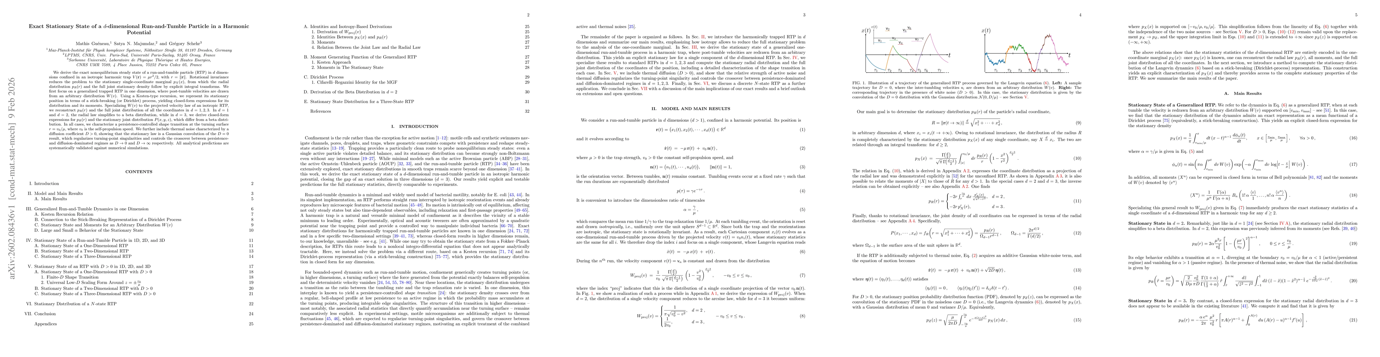 Thumbnail for Exact Stationary State of a $d$-dimensional Run-and-Tumble Particle in a Harmonic Potential