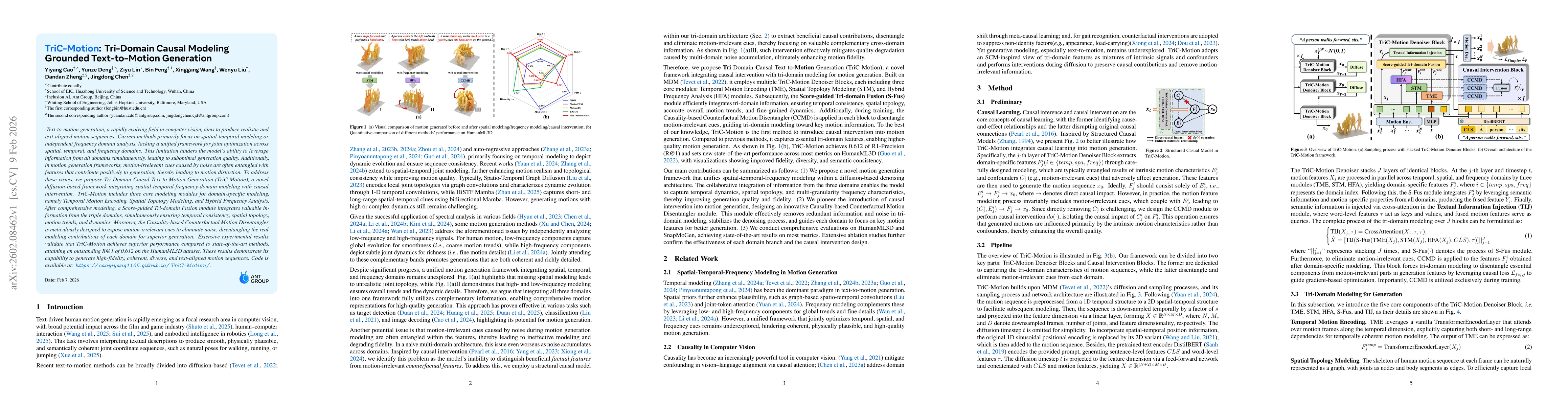 Thumbnail for TriC-Motion: Tri-Domain Causal Modeling Grounded Text-to-Motion Generation