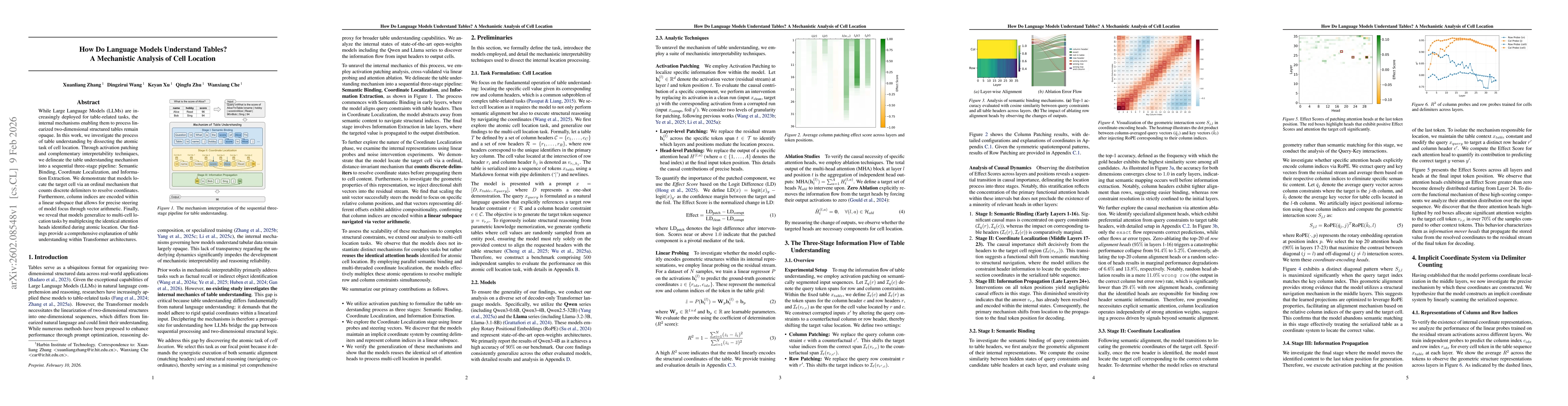 Thumbnail for How Do Language Models Understand Tables? A Mechanistic Analysis of Cell Location