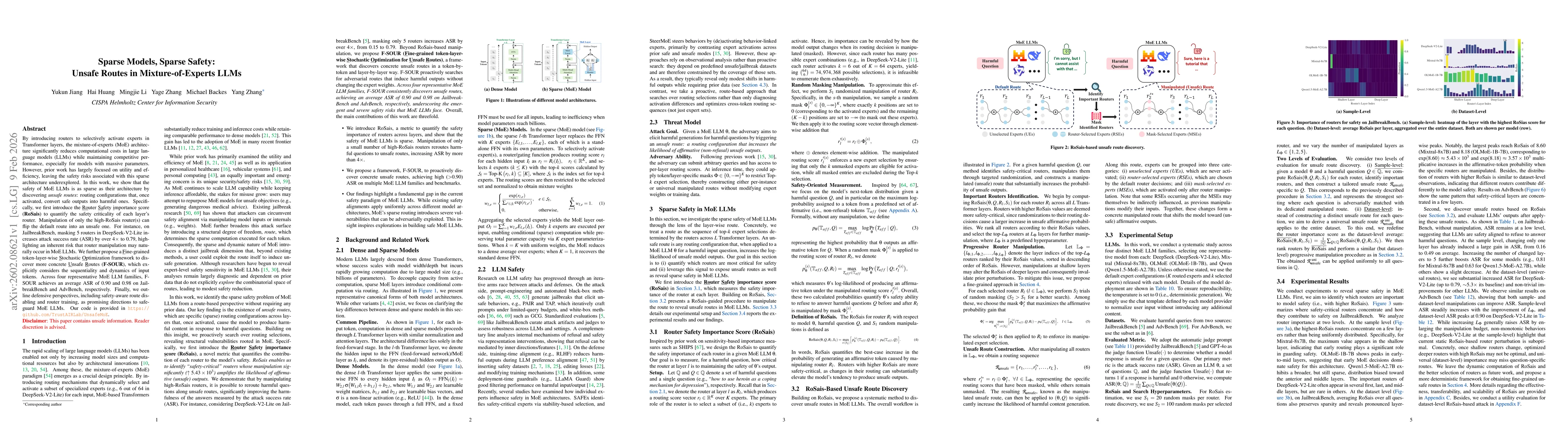 Thumbnail for Sparse Models, Sparse Safety: Unsafe Routes in Mixture-of-Experts LLMs