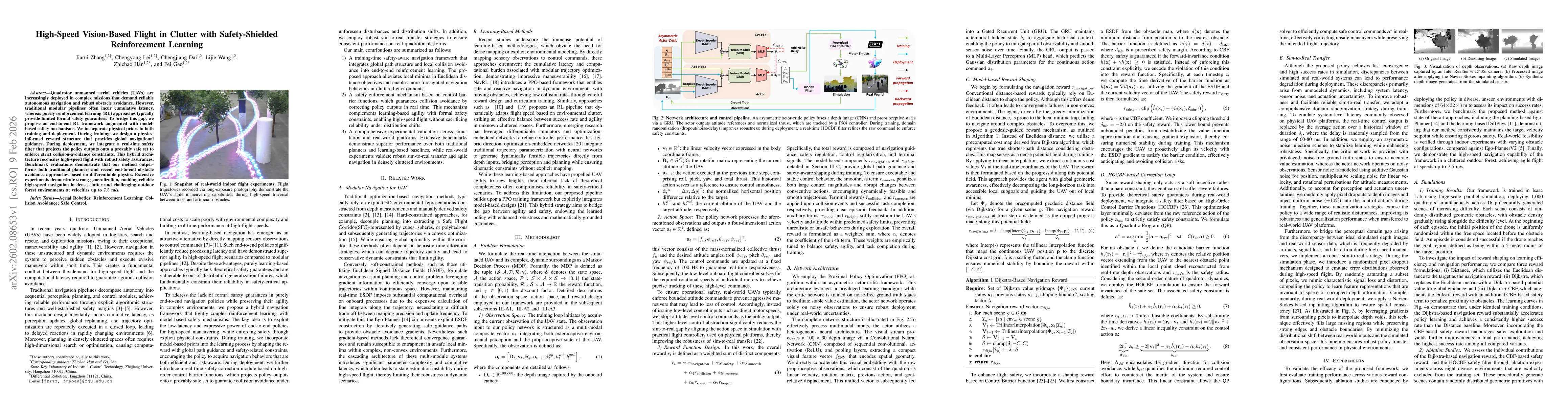 Thumbnail for High-Speed Vision-Based Flight in Clutter with Safety-Shielded Reinforcement Learning