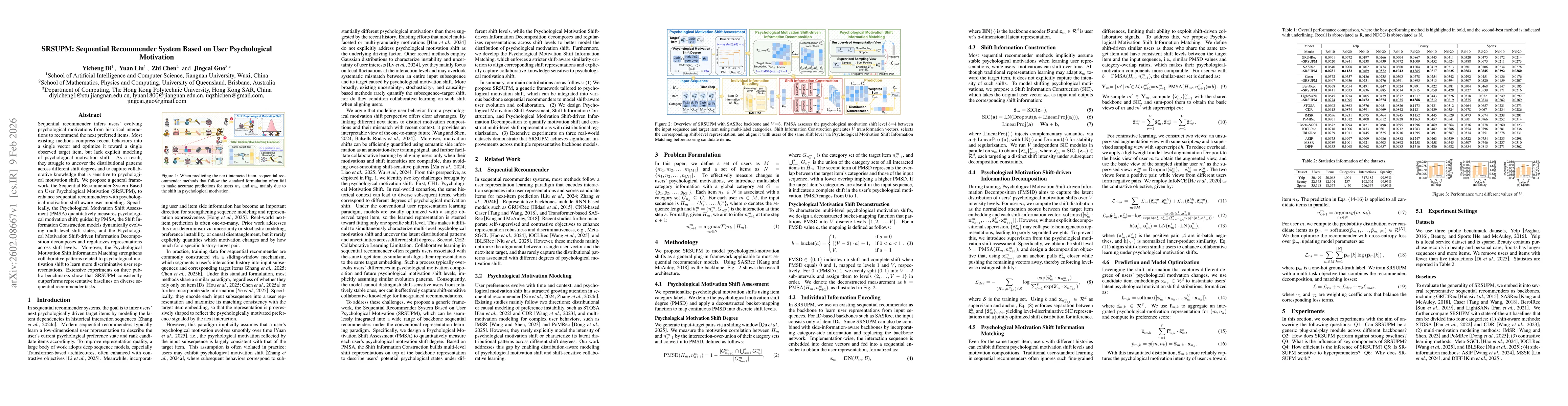 Thumbnail for SRSUPM: Sequential Recommender System Based on User Psychological Motivation