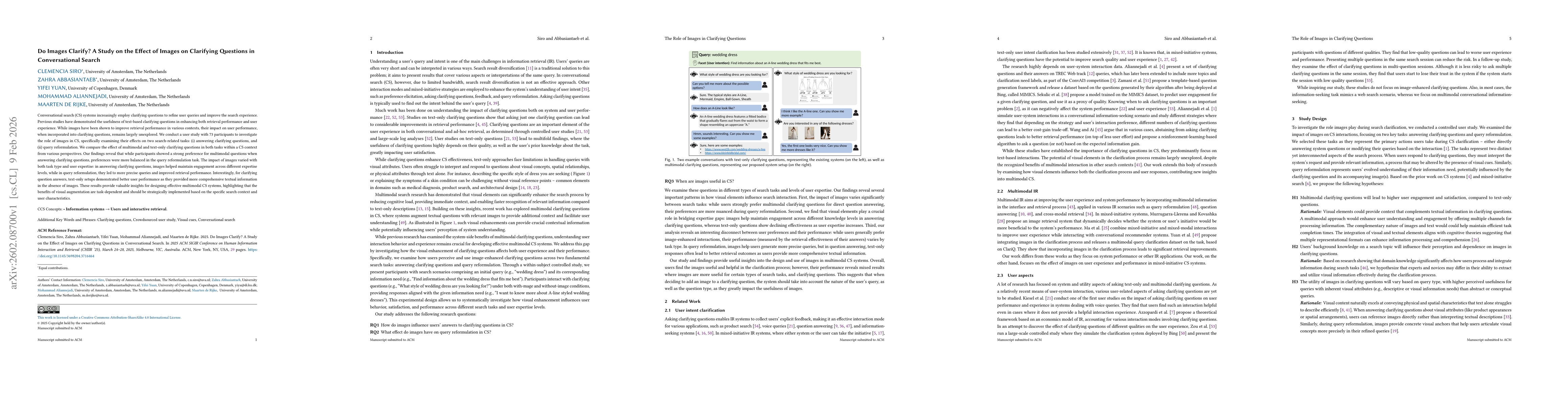 Thumbnail for Do Images Clarify? A Study on the Effect of Images on Clarifying Questions in Conversational Search