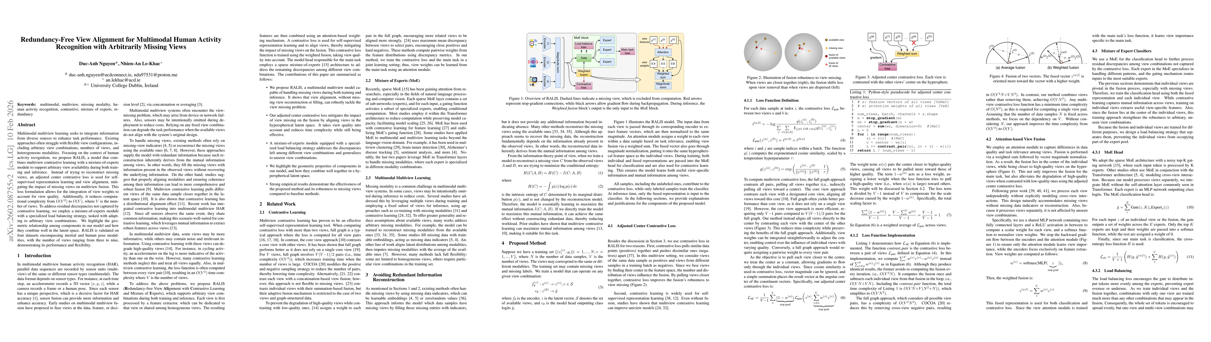 Thumbnail for Redundancy-Free View Alignment for Multimodal Human Activity Recognition with Arbitrarily Missing Views
