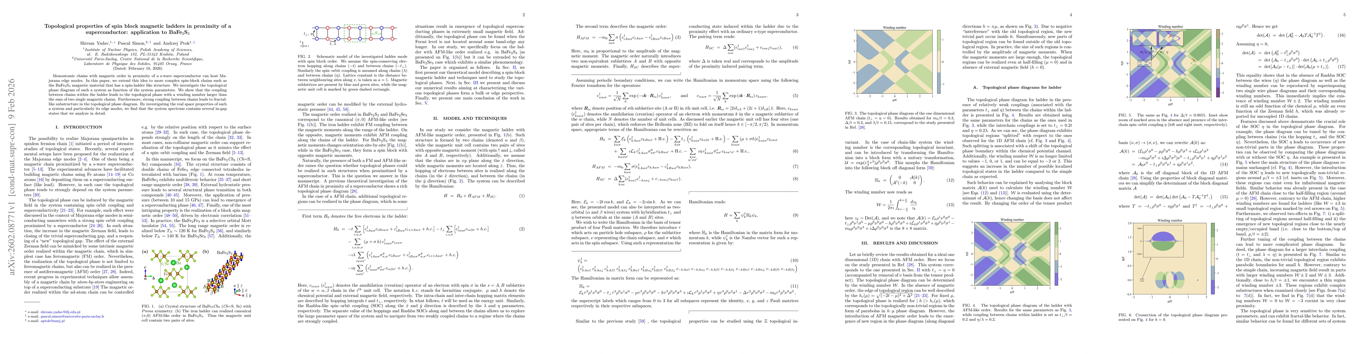 Thumbnail for Topological properties of spin block magnetic ladders in proximity of a superconductor: application to BaFe$_{2}$S$_{3}$