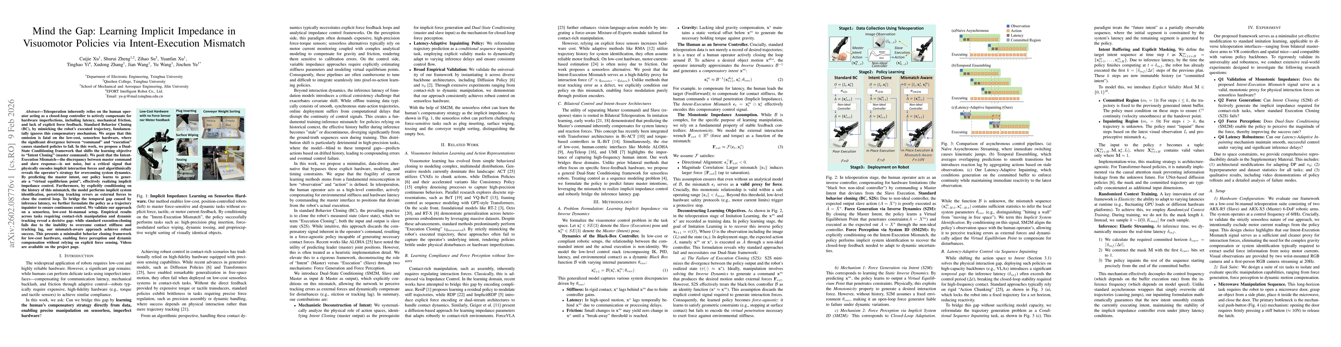 Thumbnail for Mind the Gap: Learning Implicit Impedance in Visuomotor Policies via Intent-Execution Mismatch