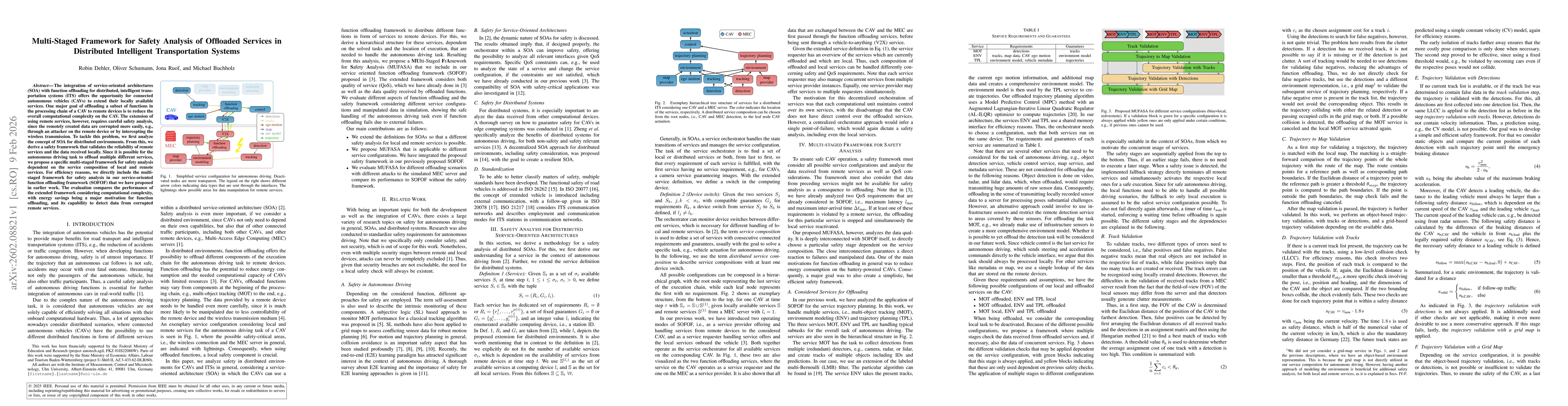 Thumbnail for Multi-Staged Framework for Safety Analysis of Offloaded Services in Distributed Intelligent Transportation Systems
