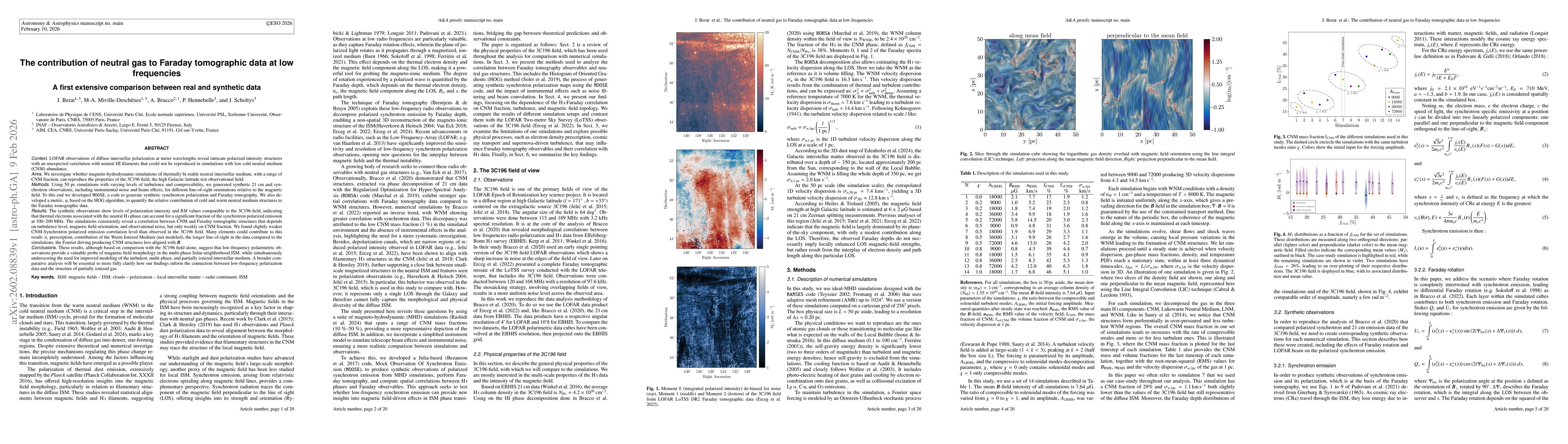 Thumbnail for The contribution of neutral gas to Faraday tomographic data at low frequencies. A first extensive comparison between real and synthetic data